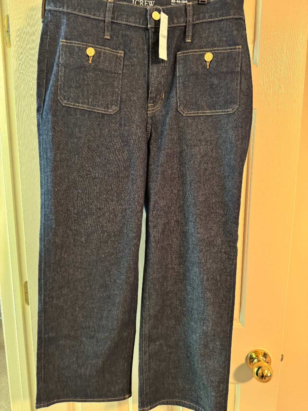 J Crew Slim Wide Leg Blue Jeans-31-NWT